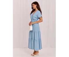 Suknelė Italy Moda Sukienka-IT-SK-A8098TSNZ.93-šviesiai mėlyna