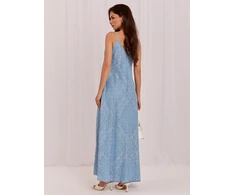Suknelė Italy Moda Sukienka-IT-SK-A9221QYTS.15-šviesiai mėlyna