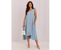 Suknelė Italy Moda Sukienka-IT-SK-FL9222QYTS.94-šviesiai mėlyna