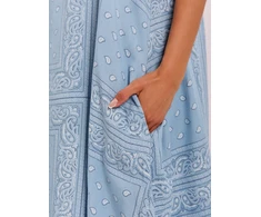 Suknelė Italy Moda Sukienka-IT-SK-FL9222QYTS.94-šviesiai mėlyna