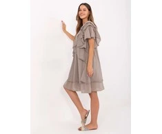 Suknelė Italy Moda Sukienka-MI-SK-102128.61-ciemny bezowy