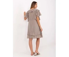 Suknelė Italy Moda Sukienka-MI-SK-102128.61-ciemny bezowy