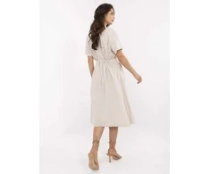 Suknelė Italy Moda Sukienka-MI-SK-109898.68-smėlio spalva