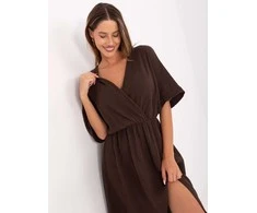 Suknelė Italy Moda Sukienka-MI-SK-121008.84-ciemny ruda