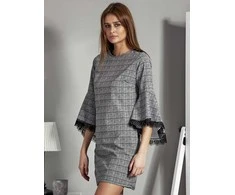 Suknelė Italy Moda Sukienka-MI-SK-17331.91-juoda-balta