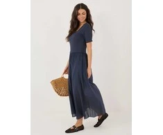 Suknelė Italy Moda Sukienka-MI-SK-26044.79-tamsiai mėlyna