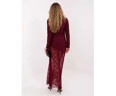 Suknelė Italy Moda Sukienka-MI-SK-3310.63-bordinė