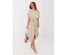 Suknelė Italy Moda Sukienka-MI-SK-3426.91-smėlio spalva