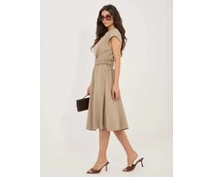 Suknelė Italy Moda Sukienka-MI-SK-3430-1.01-ciemny bezowy