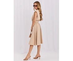 Suknelė Italy Moda Sukienka-MI-SK-3430-1.01-smėlio spalva
