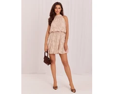 Suknelė Italy Moda Sukienka-MI-SK-3929861.10-smėlio spalva