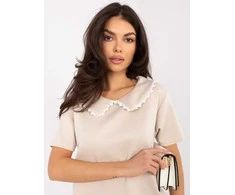Suknelė Italy Moda Sukienka-MI-SK-4313.83-smėlio spalva