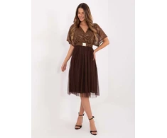 Suknelė Italy Moda Sukienka-MI-SK-62464.27-ruda
