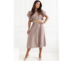 Suknelė Italy Moda Sukienka-MI-SK-82970.86-ciemny bezowy