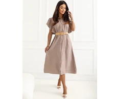 Suknelė Italy Moda Sukienka-MI-SK-82970.86-ciemny bezowy