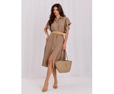 Suknelė Italy Moda Sukienka-MI-SK-82970.86-khaki