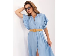 Suknelė Italy Moda Sukienka-MI-SK-82970.86-šviesiai mėlyna