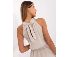 Suknelė Italy Moda Sukienka-MI-SK-92166.71P-smėlio spalva