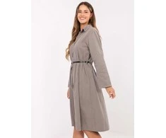Suknelė Italy Moda Sukienka-MI-SK-92400.17-ciemny bezowy