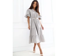 Suknelė Italy Moda Sukienka-MI-SK-92950.81-ciemny bezowy