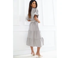 Suknelė Italy Moda Sukienka-MI-SK-92950.81-ciemny bezowy