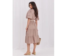 Suknelė Italy Moda Sukienka-MI-SK-92950.81-ruda