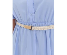 Suknelė Italy Moda Sukienka-MI-SK-92950.81-šviesiai mėlyna