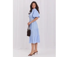 Suknelė Italy Moda Sukienka-MI-SK-92950.81-šviesiai mėlyna