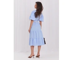 Suknelė Italy Moda Sukienka-MI-SK-92950.81-šviesiai mėlyna