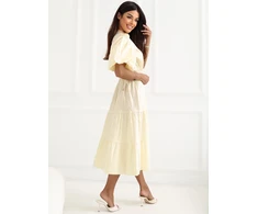 Suknelė Italy Moda Sukienka-MI-SK-92950.90-jasny geltona