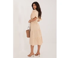 Suknelė Italy Moda Sukienka-MI-SK-92950.90-smėlio spalva