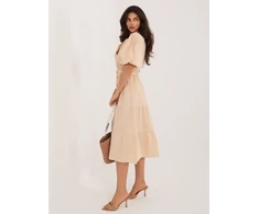 Suknelė Italy Moda Sukienka-MI-SK-92950.90-smėlio spalva