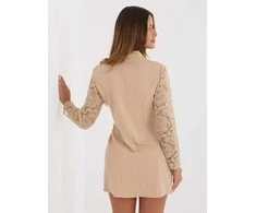Suknelė Italy Moda Sukienka-MI-SK-A1664.91-smėlio spalva