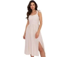 Suknelė Italy Moda Sukienka-MI-SK-A1830.69-smėlio spalva