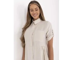 Suknelė Italy Moda Sukienka-MI-SK-A2275.09-smėlio spalva
