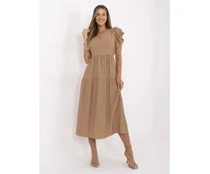 Suknelė Italy Moda Sukienka-MI-SK-A2489.21-camelowy