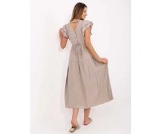 Suknelė Italy Moda Sukienka-MI-SK-A2489.21-smėlio spalva