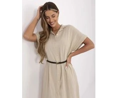 Suknelė Italy Moda Sukienka-MI-SK-A2494.99-smėlio spalva