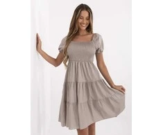 Suknelė Italy Moda Sukienka-MI-SK-A2561.89-ciemny bezowy