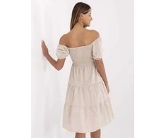 Suknelė Italy Moda Sukienka-MI-SK-A2561.89-smėlio spalva
