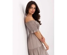Suknelė Italy Moda Sukienka-MI-SK-A2609.96-ciemny bezowy