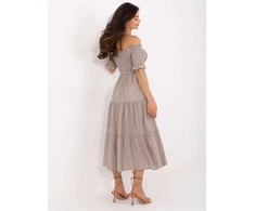 Suknelė Italy Moda Sukienka-MI-SK-A2609.96-ciemny bezowy