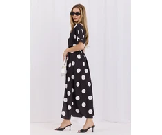 Suknelė Italy Moda Sukienka-MI-SK-A30949.71-juoda-balta