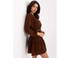 Suknelė Italy Moda Sukienka-MI-SK-A5079.27-ciemny ruda
