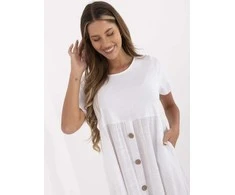 Suknelė Italy Moda Sukienka-MO-SK-1005.67-balta