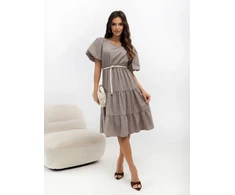 Suknelė Italy Moda Sukienka-MO-SK-8849.14-ruda