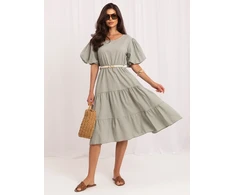 Suknelė Italy Moda Sukienka-MO-SK-8849.78-khaki