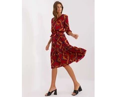 Lakerta Suknelė-LK-SK-507496.27P-bordo