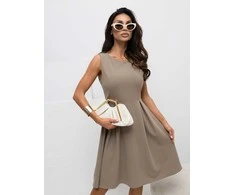 Suknelė Moda Sukienka-MI-SK-A5433.96-ciemny bezowy