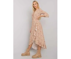 Och Bella Suknelė-TW-SK-BI-24502-3,46P-smėlio spalvos